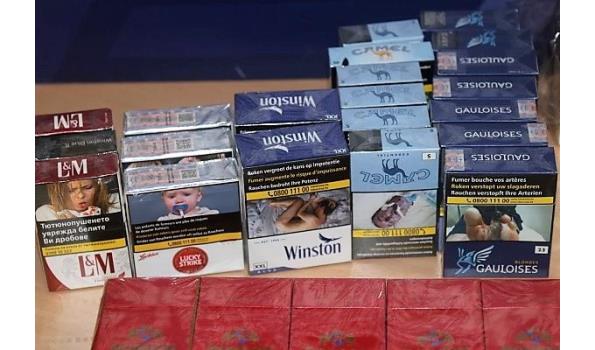 55 pakjes diverse sigaretten